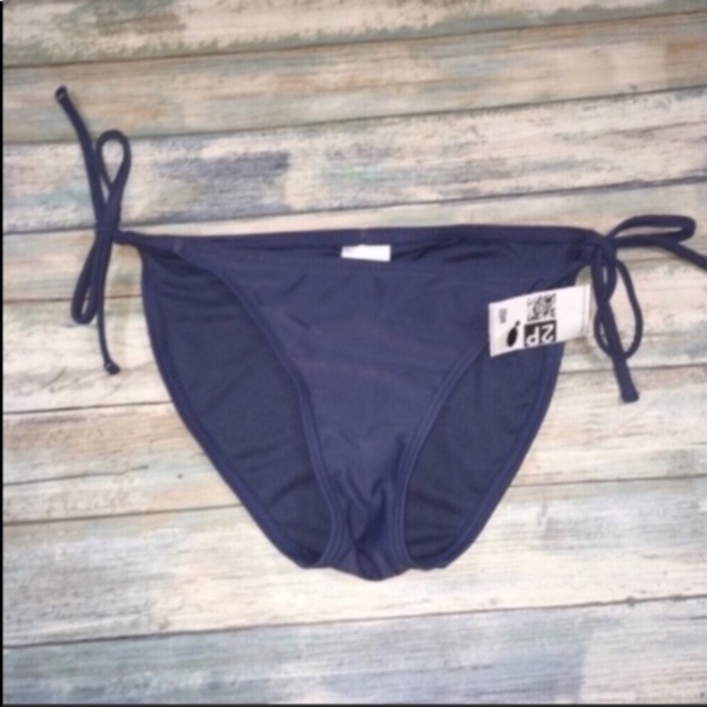 Xhilaration Blue Hipster Cut Bikini Bottoms - Picture 1 of 5